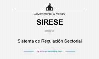 Sistema De Regulacion Sectorial - Sirese