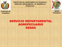 Servicio Departamental Agropecuario -Sedag